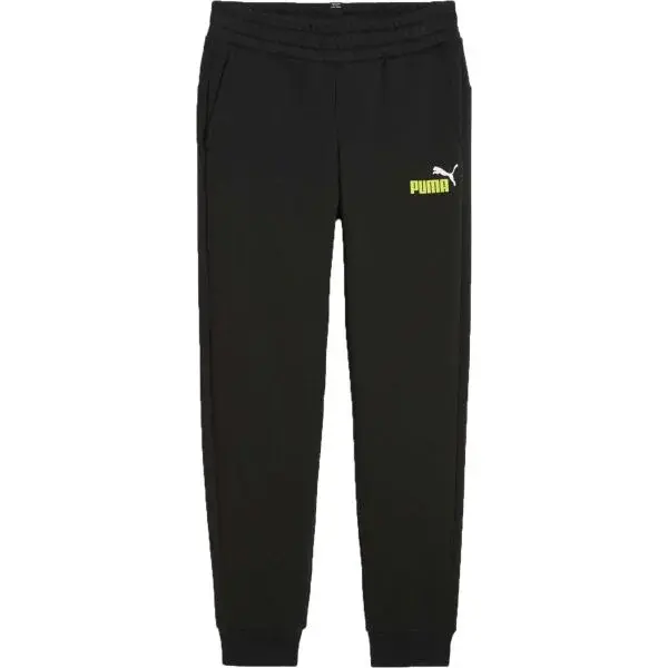 Puma ESSENTIALS + 2 COL LOGO PANTS Chlapecké tepláky, černá, velikost