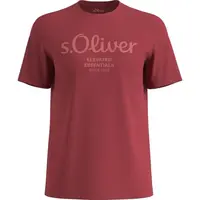 s.Oliver LOGO T-NOOS Pánské tričko, vínová, velikost