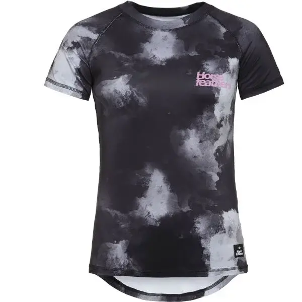 Horsefeathers DECO Dámsky cyklistický dres, tmavo sivá, veľkosť