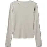 GAP RIB TEE Dámské tričko, šedá, velikost