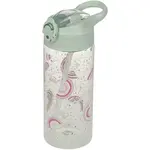 BAAGL DUHA 500 ML Tritanová láhev s brčkem, zelená, velikost