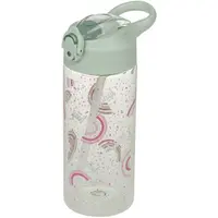 BAAGL DUHA 500 ML Tritanová láhev s brčkem, zelená, velikost
