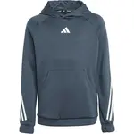 adidas TRAIN ICON HOODIE Chlapecká tréninková mikina, tmavě šedá, velikost