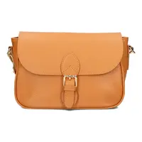 Dámská kožená crossbody kabelka Italia Melanis - koňak