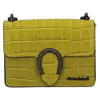 Dámská kožená crossbody kabelka Marina Galanti Elsse - žlutá