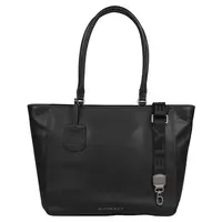 Dámska kožená kabelka na notebook Burkely Alyx - čierna