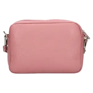 Dámska kožená crossbody kabelka Italia Marika - ružová
