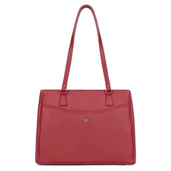 Dámska kožená kabelka Hexagona Samea - červená
