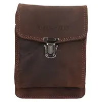 Pánska kožená taška cez rameno Greenwood Dan - tmavo hnedá