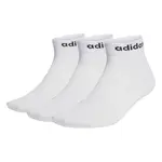adidas Think Linear Ankle Socks 3 Pairs L
