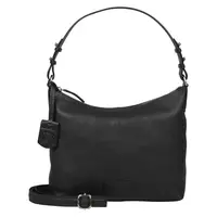 Dámska kožená kabelka cez rameno Burkely Anseta - čierna