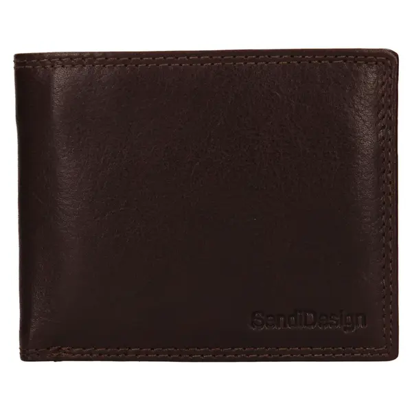 Pánska kožená peňaženka SendiDesign Lopezz - hnedá