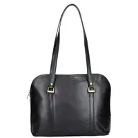 Dámska kožená kabelka Hexagona Vonela - čierna