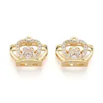 Brass Micro Pave Cubic Zirconia Charms