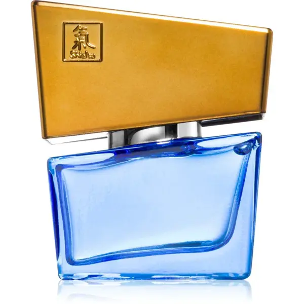 HOT Shiatsu Dark Blue parfém s feromónmi pre mužov 15 ml