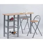 Komplet barový stůl + 2 židle, buk, boxer