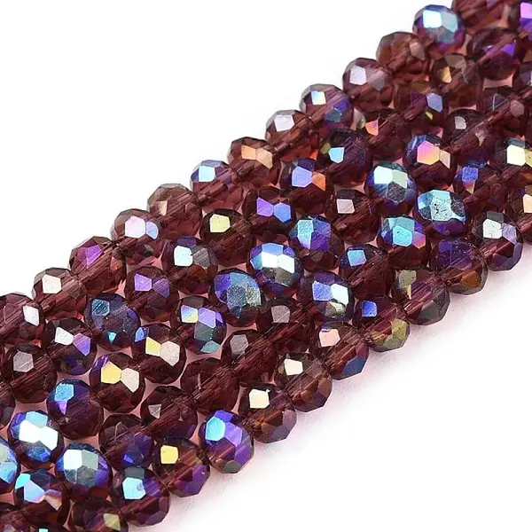 Electroplate Glass Beads Strands