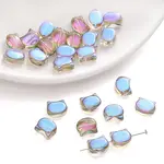 10Pcs Electroplate Glass Beads