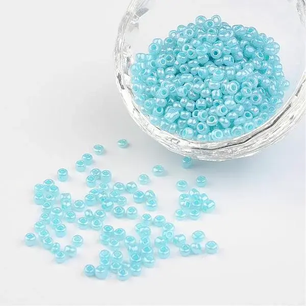 8/0 Ceylon Round Glass Seed Beads