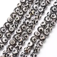 Tibetan Style 3-Eye dZi Beads