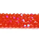 Transparent Electroplate Glass Beads Strands
