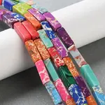 Synthetic Imperial Jasper & Malachite Beads Strands