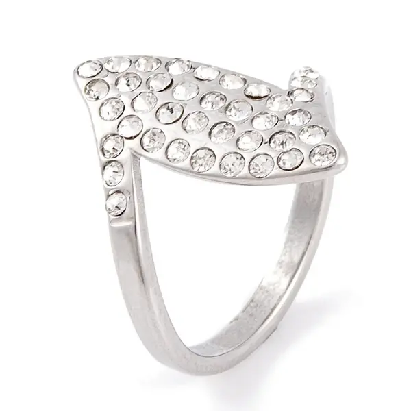 304 Stainless Steel Horse Eye Finger Ring for Women