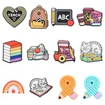 12Pcs 12 Styles Food Grade Eco-Friendly Silicone Focal Beads