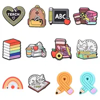 12Pcs 12 Styles Food Grade Eco-Friendly Silicone Focal Beads