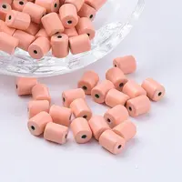 Spray Painted Alloy Beads