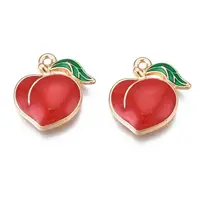 Rack Plating Alloy Enamel Pendants