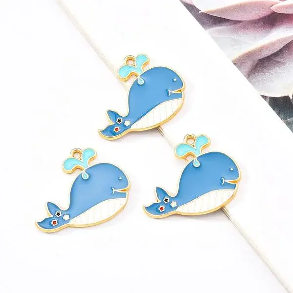 Eco-Friendly Alloy Enamel Pendants