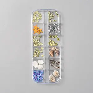 Natural Shell & Resin & Plastic & Alloy Nail Art Decoration