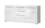 Široká kombinovaná komoda tiana iii - bílá