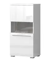 Jednodveřová vitrína s osvětlením tiana ii - bílá