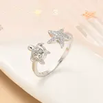 304 Stainless Steel Open Cuff Finger Rings for Women