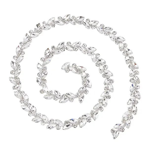 Glass Rhinestone Handmade Beaded Chains