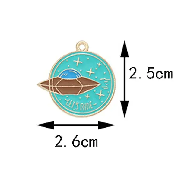 Alloy Enamel Pendants