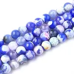 Natural Fire Crackle Agate Beads Strands