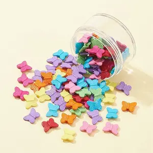100Pcs Opaque Acrylic Beads