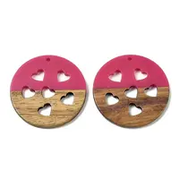 Resin and Walnut Pendants