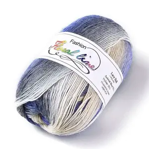 Gradient Segment Dyed Wool Knitting Crochet Yarn