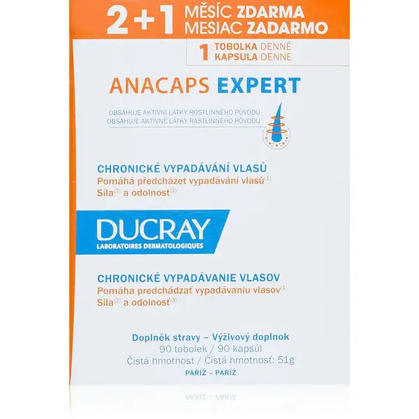 Ducray Anacaps Expert tobolky proti vypadávání vlasů 90 tbl