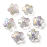 UV Plating Rainbow Iridescent Transparent Acrylic Beads