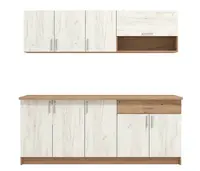 Kuchyňská linka 200 radana-dub bílý/dub artisan - pracovní deska -
