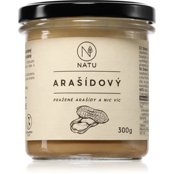 NATU Arašidový krém pražený orechová nátierka 300 g