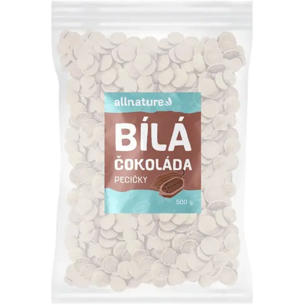 Allnature Kôstky Biela čokoláda biela čokoláda 500 g