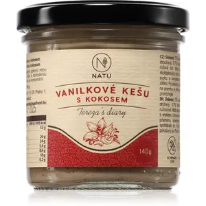 NATU Vanilkové kešu s kokosem ořechová pomazánka 140 g