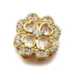 Brass Pave Cubic Zirconia Multi-strand Links