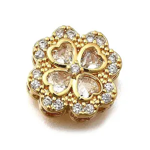 Brass Pave Cubic Zirconia Multi-strand Links